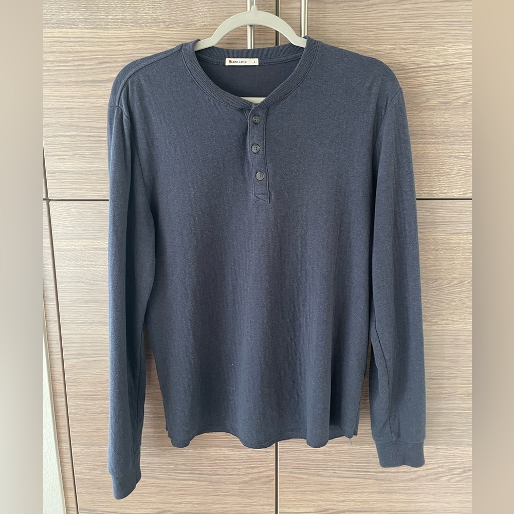 Marine Layer Double Knit Long Sleeve Henley